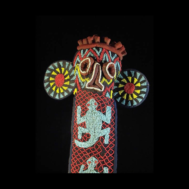Masque elephant perle - Bamileke - Cameroun - perles afrique