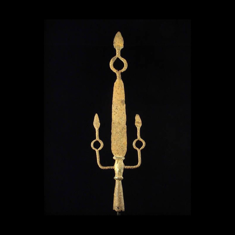 Monnaie primitive lance en fer noir - Bamileke et Bamoun