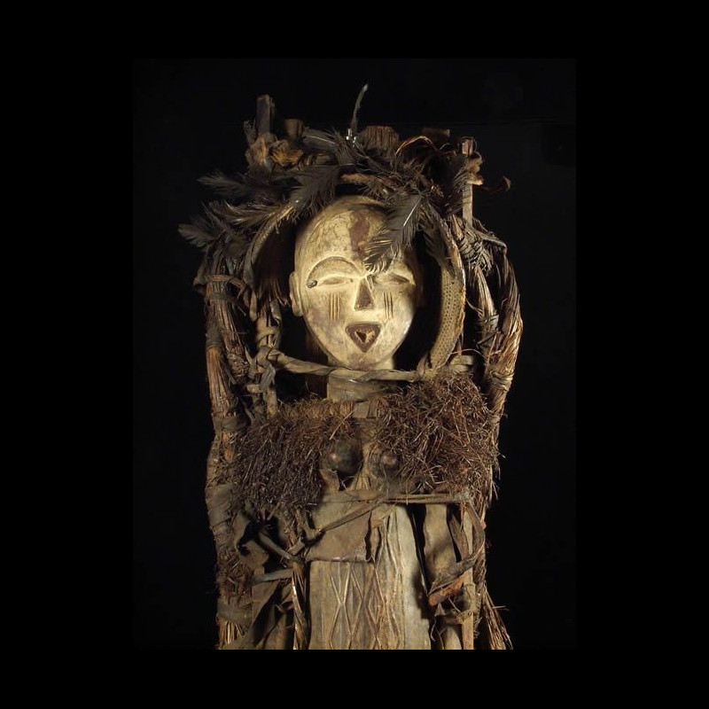 Rare Statuette accouchement - Vouvi ou Tshogho- Gabon