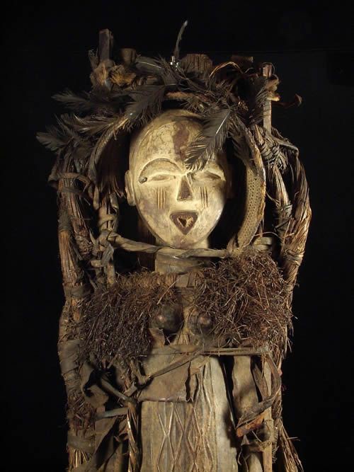 Rare Statuette accouchement - Vouvi ou Tshogho- Gabon