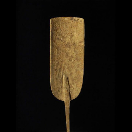 Monnaie primitive pelle en fer noir - Chamba - Cameroun / Nigeri