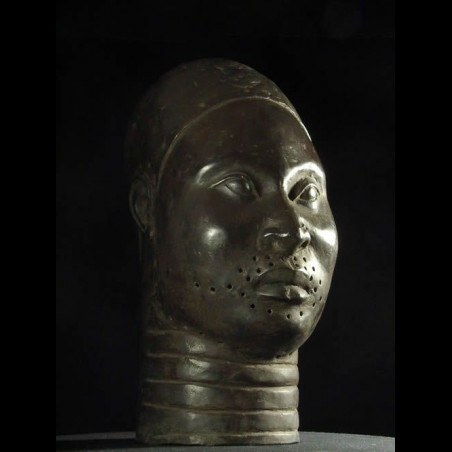 Tete Oba Bronze Ife - Bini Edo - Benin - Bronzes Africains