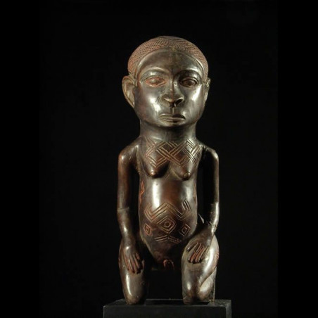 Statue Cultuelle - Kuba Shoowa - RDC Zaire - Statue africaines