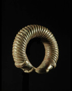 Bracelet monnaie en cuivre rouge massif torsade - Minchika - Nig