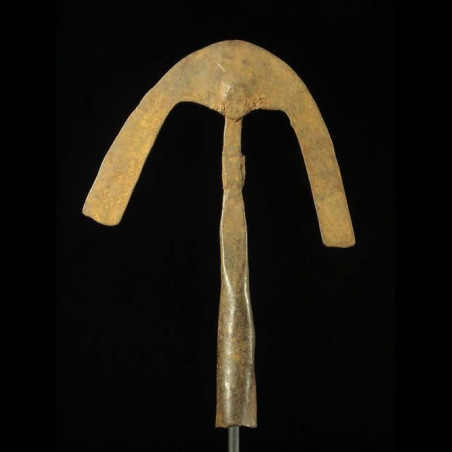 Monnaie primitive Houe en fer noir - Plateau de Jos - Nigeria