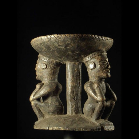 Tabouret Janiforme - Chokwe - Angola - Sieges Africains
