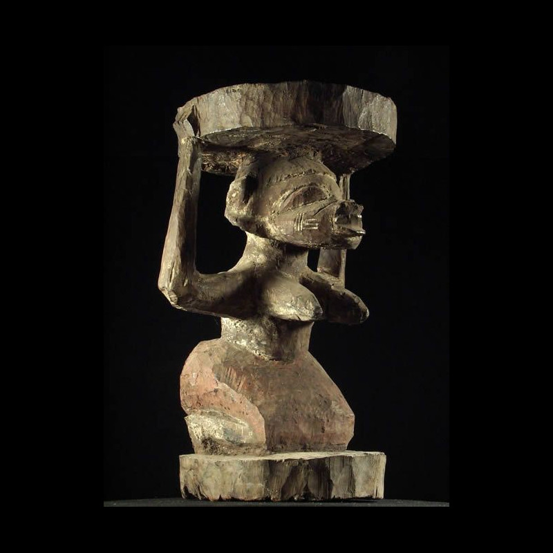 Tabouret Yoruba Polychrome - Yoruba - Nigeria - Sieges