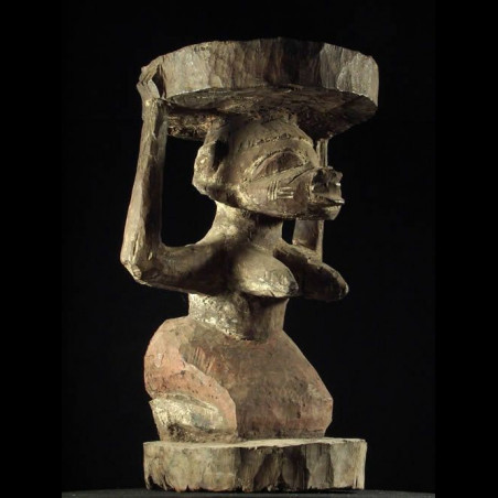 Tabouret Yoruba Polychrome - Yoruba - Nigeria - Sieges