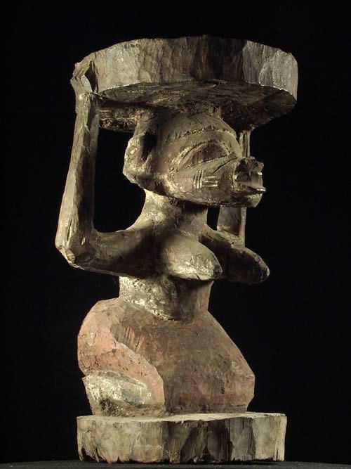 Tabouret Yoruba Polychrome - Yoruba - Nigeria - Sieges
