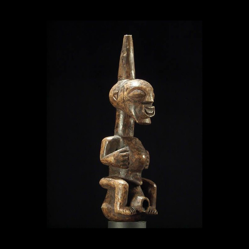 Pipe a tabac bois - Songye - RDC Zaire - Objets usuels