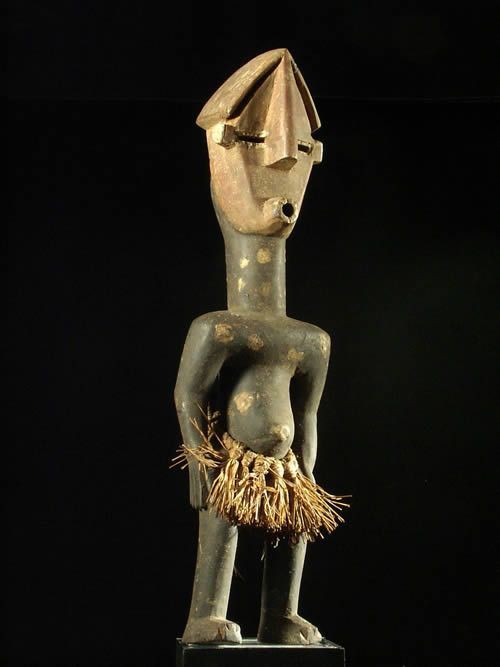 Statuette polychrome - Lwalwa - RDC Zaire