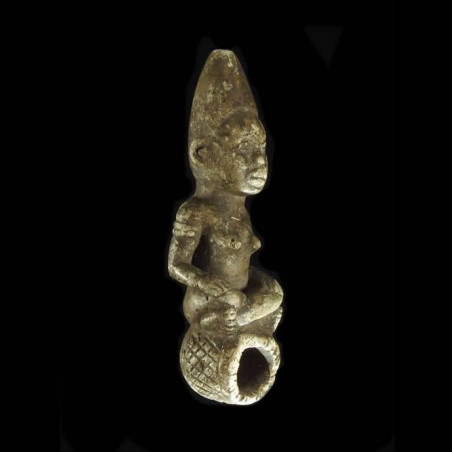 Pipe a tabac en pierre - Kongo - RDC Zaire - Objets usuels