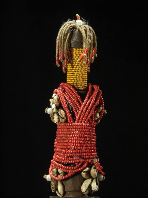 Poupee Ham Pilu - Fali - Cameroun - Poupees et perles africaines