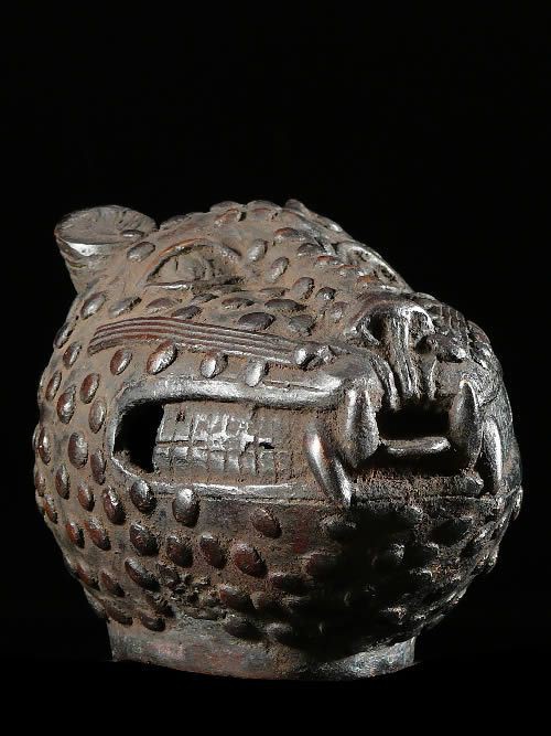 Leopard Royal Tete - Bini Edo - Nigeria - Bronzes Africains