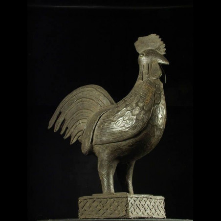 Coq en bronze Okpa - Bini Edo - Nigeria - Bronzes du Benin