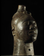 Tete commemorative Oba Bronze Ife - Bini Edo - Benin