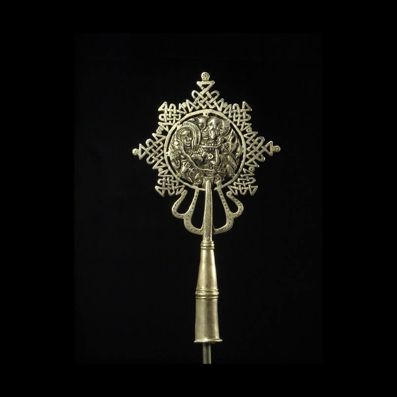 Croix processionnelle Copte Maskal sans socle - Oromo / Amhara
