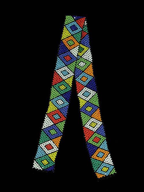 Ceinture en perles - Zoulou - Afrique du sud