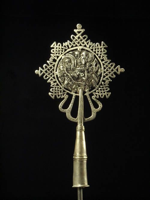 Croix processionnelle Copte Maskal sans socle - Oromo / Amhara