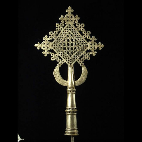 Croix processionnelle Copte Maskal sans socle - Oromo / Amhara