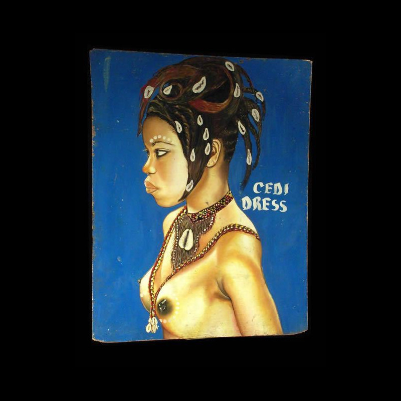 Panneau peint de coiffeur - Lome - Togo - Art populaire