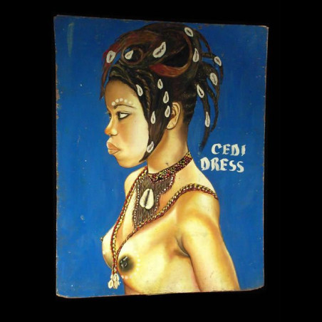 Panneau peint de coiffeur - Lome - Togo - Art populaire