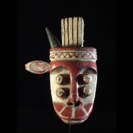 Masque cimier de guerre ancien - Ethnie Grebo - Liberia