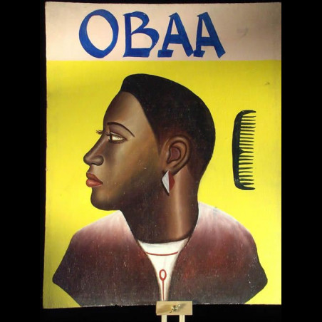Panneau peint de coiffeur - Lome - Togo - Art populaire