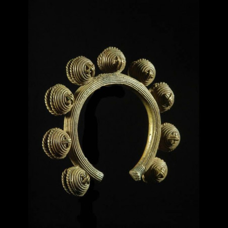 Chevillere a grelots en bronze - Dan - Côte d'Ivoire