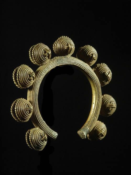 Chevillere a grelots en bronze - Dan - Côte d'Ivoire