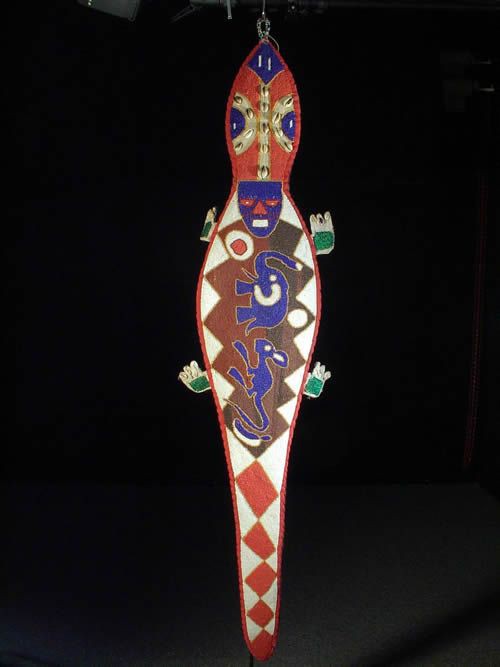 Decoration autel royal en perles - Yoruba - Nigeria - Afrique