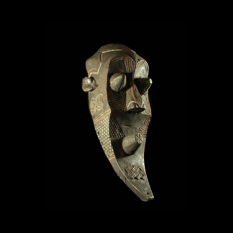 Masque Funeraire Inhuba Kabongo - Kuba / Kete - RDC Zaire