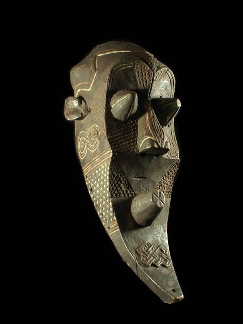 Masque Funeraire Inhuba Kabongo - Kuba / Kete - RDC Zaire