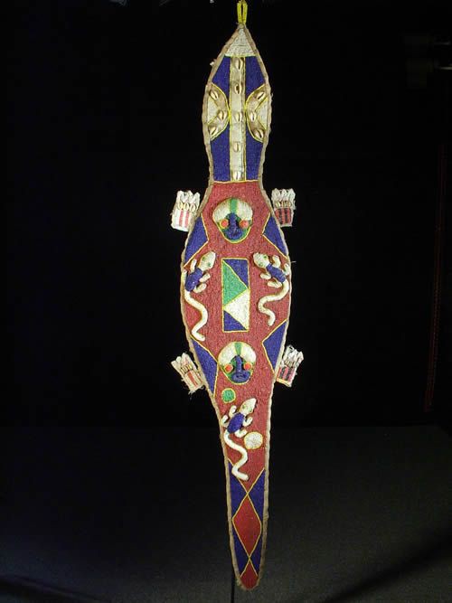 Decoration autel royal en perles - Yoruba - Nigeria - Afrique