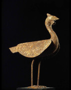 Statue funeraire pintade fer noir - Bambara - Mali - Art animali