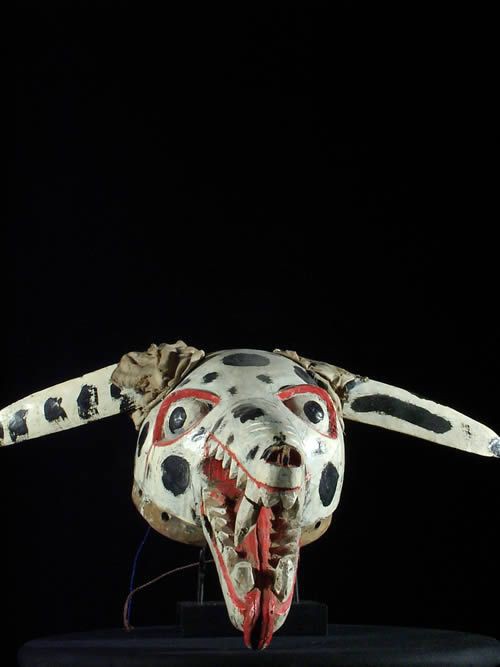 Masque Gelede Hyenne - Yoruba - Nigeria - Culte Gelede