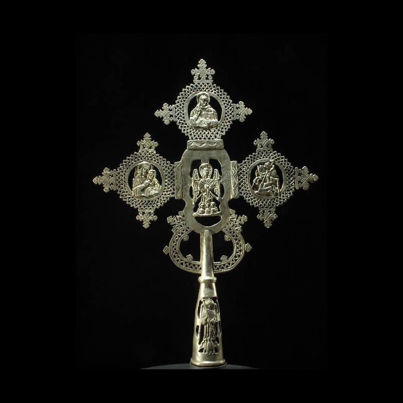 Croix processionnelle Copte Maskal - Amahara - Ethiopie