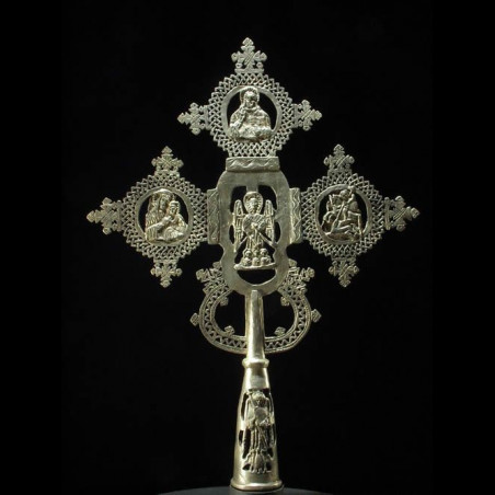 Croix processionnelle Copte Maskal - Amahara - Ethiopie