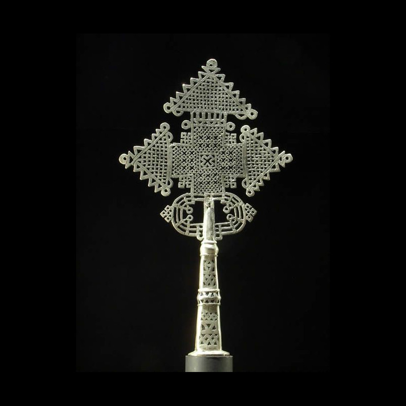 Croix processionnelle Copte Maskal - Amahara - Ethiopie