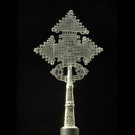 Croix processionnelle Copte Maskal - Amahara - Ethiopie