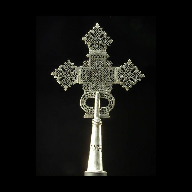 Croix processionnelle Copte Maskal - Amahara - Ethiopie
