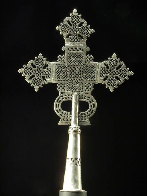 Croix processionnelle Copte Maskal - Amahara - Ethiopie