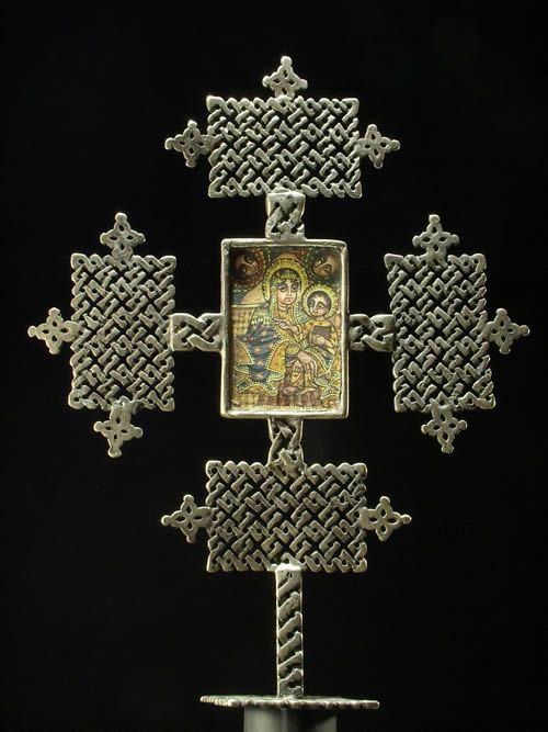 Croix Copte autel Maskal - Amahara - Ethiopie