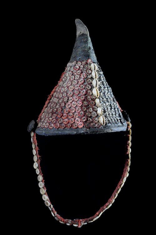 Chapeau coiffe ancien Bwami - Lega - RDC Zaire - Objets usuels