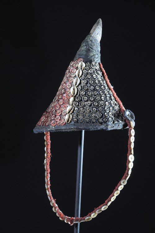 Chapeau coiffe ancien Bwami - Lega - RDC Zaire - Objets usuels