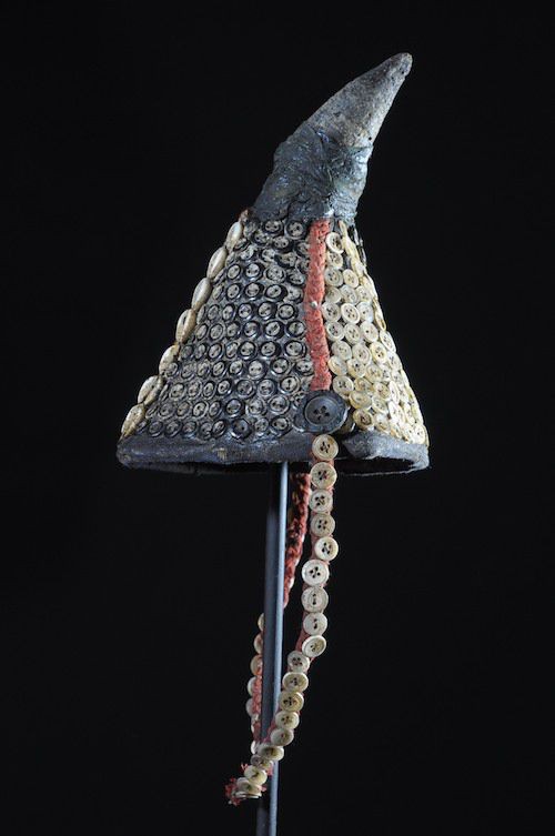 Chapeau coiffe ancien Bwami - Lega - RDC Zaire - Objets usuels