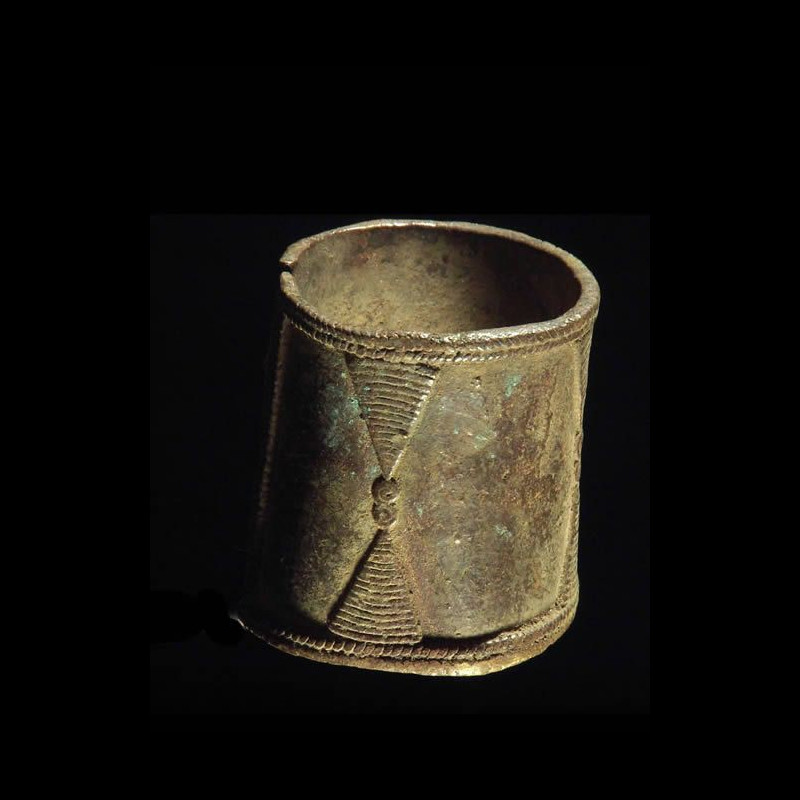 Bracelet monnaie en alliage de cuivre - Gounou / Gayak - Tchad