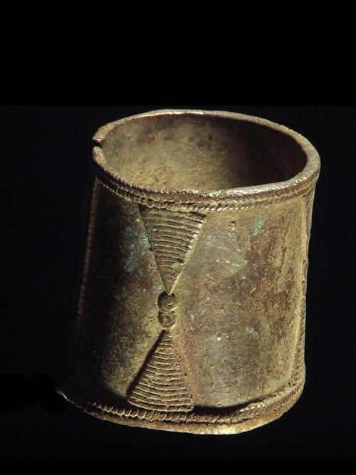 Bracelet monnaie en alliage de cuivre - Gounou / Gayak - Tchad