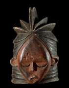 Masque casque Sowei janiforme ancien - Sande - Mende - Sierra Le
