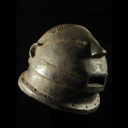 Masque casque ancien - Tabwa - Rdc Zaire - Masques africains